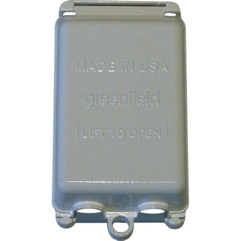 greenfield while-in-use weatherproof electrical box cover vertical gray|Greenfield WIUVPS Vertical While.